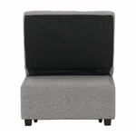 Casa si Gradina - Mobilier - Scaune si fotolii - Fotolii - Fotoliu extensibil, material textil gri deschis, OKSIN - Infinity.ro