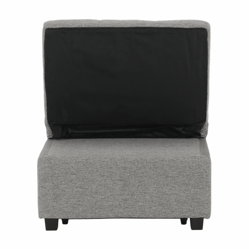 Casa si Gradina - Mobilier - Scaune si fotolii - Fotolii - Fotoliu extensibil, material textil gri deschis, OKSIN - Infinity.ro