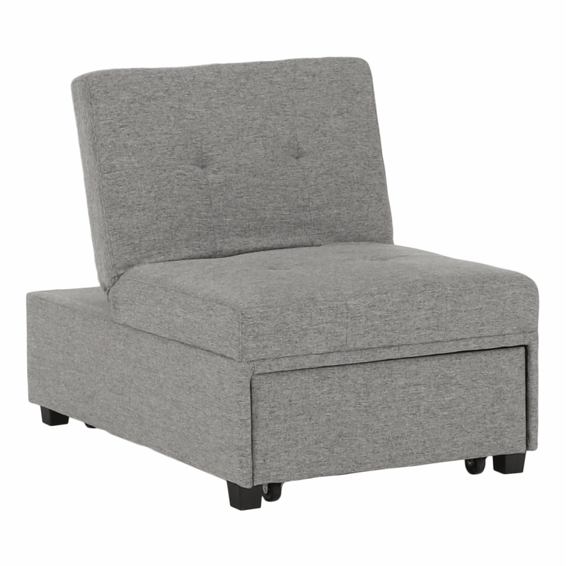 Casa si Gradina - Mobilier - Scaune si fotolii - Fotolii - Fotoliu extensibil, material textil gri deschis, OKSIN - Infinity.ro