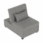 Casa si Gradina - Mobilier - Scaune si fotolii - Fotolii - Fotoliu extensibil, material textil gri deschis, OKSIN - Infinity.ro