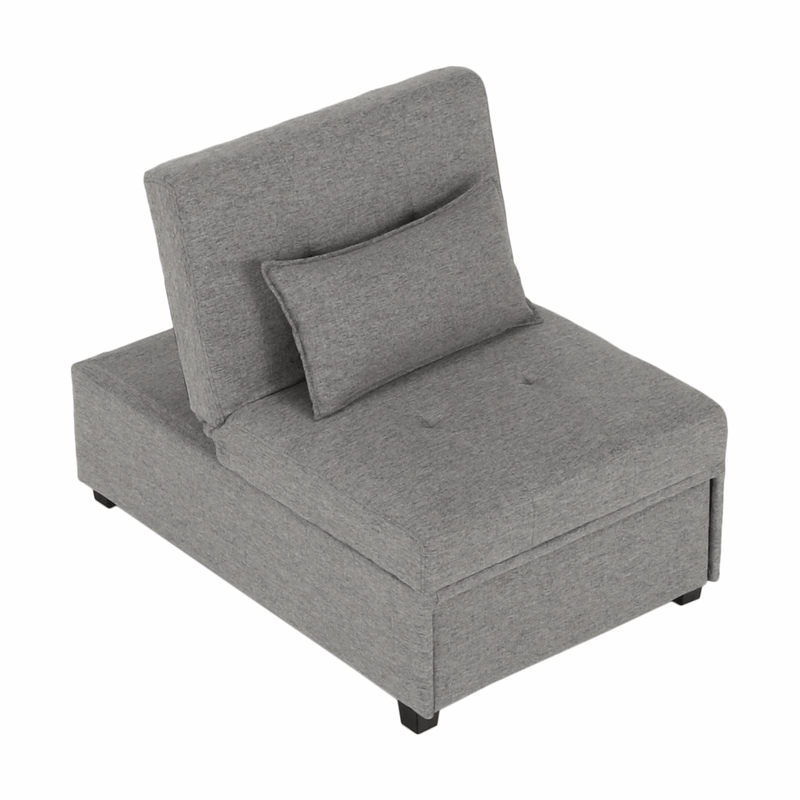 Casa si Gradina - Mobilier - Scaune si fotolii - Fotolii - Fotoliu extensibil, material textil gri deschis, OKSIN - Infinity.ro