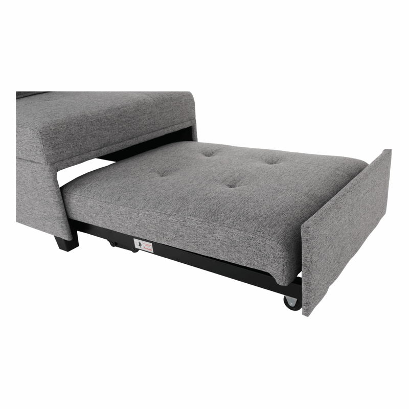 Casa si Gradina - Mobilier - Scaune si fotolii - Fotolii - Fotoliu extensibil, material textil gri deschis, OKSIN - Infinity.ro