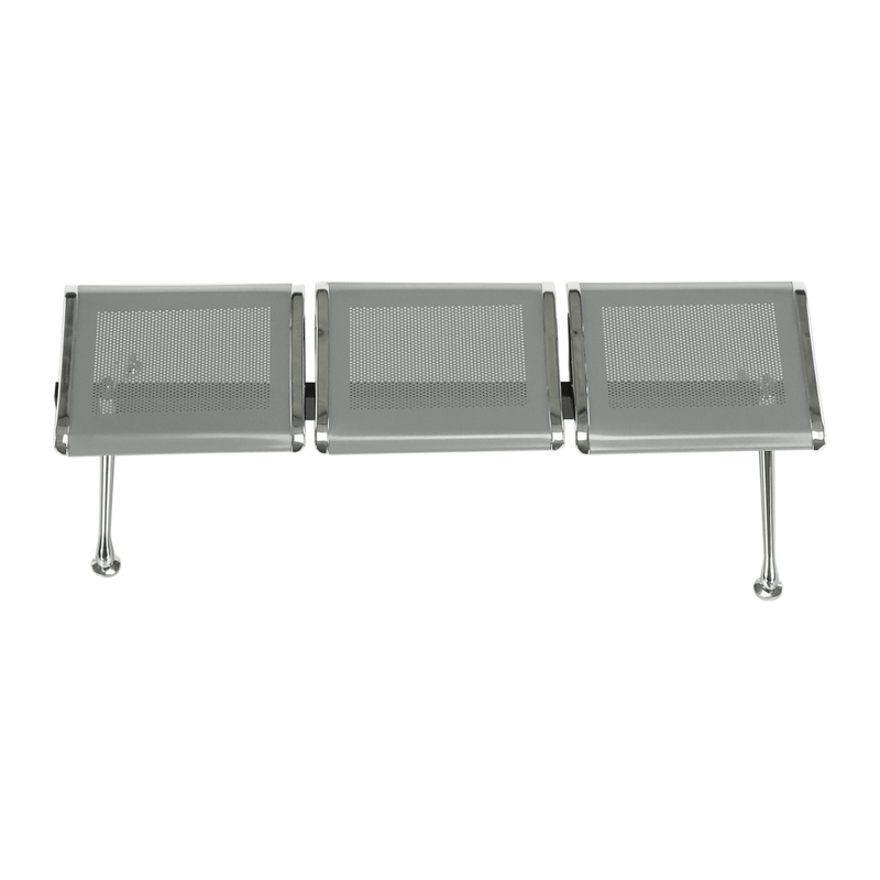 Casa si Gradina - Mobilier - Organizare si depozitare - Bancute - Banca cu 3 locuri pentru sala de asteptare/neagra, EMALA - Infinity.ro