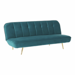 Casa si Gradina - Mobilier - Canapele si coltare - Canapele - Canapea extensibila, catifea Velvet petrol/cromat-auriu, RODANA - Infinity.ro