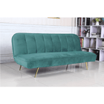 Casa si Gradina - Mobilier - Canapele si coltare - Canapele - Canapea extensibila, catifea Velvet petrol/cromat-auriu, RODANA - Infinity.ro