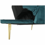 Casa si Gradina - Mobilier - Canapele si coltare - Canapele - Canapea extensibila, catifea Velvet petrol/cromat-auriu, RODANA - Infinity.ro