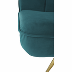Casa si Gradina - Mobilier - Canapele si coltare - Canapele - Canapea extensibila, catifea Velvet petrol/cromat-auriu, RODANA - Infinity.ro