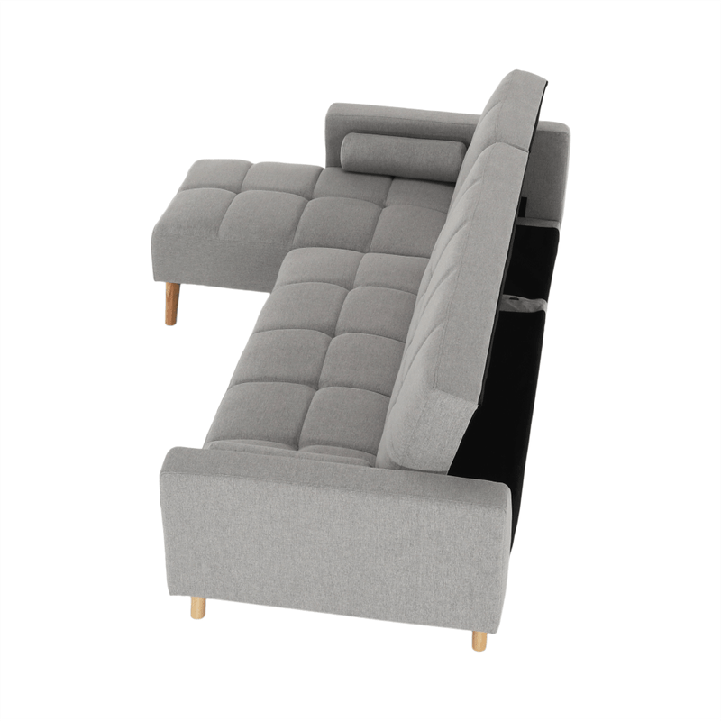 Casa si Gradina - Mobilier - Canapele si coltare - Coltare - Coltar, gri, model stanga, SOLMA - Infinity.ro