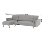 Casa si Gradina - Mobilier - Canapele si coltare - Coltare - Coltar, gri, model stanga, SOLMA - Infinity.ro
