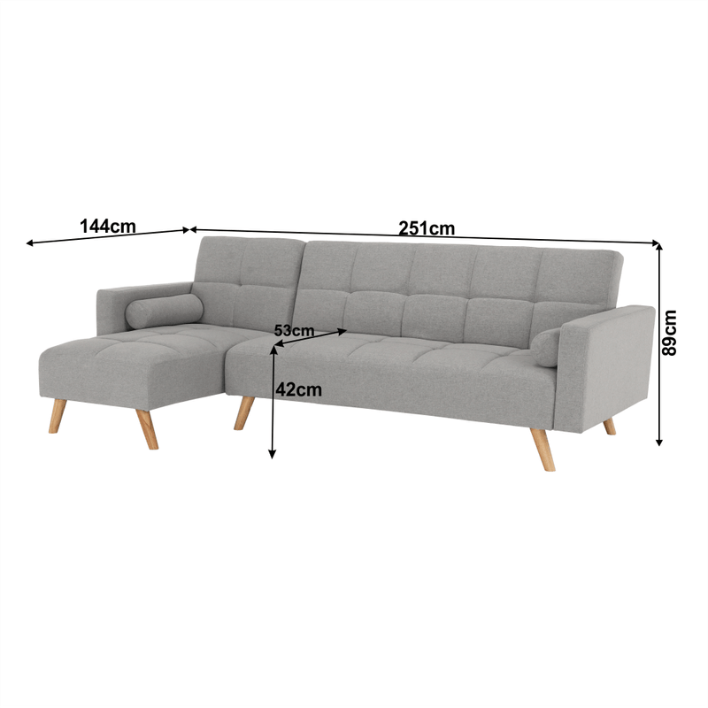 Casa si Gradina - Mobilier - Canapele si coltare - Coltare - Coltar, gri, model stanga, SOLMA - Infinity.ro