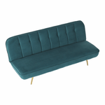 Casa si Gradina - Mobilier - Canapele si coltare - Canapele - Canapea extensibila, catifea Velvet petrol/cromat-auriu, RODANA - Infinity.ro
