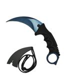 Sport si Outdoor/Camping/Cutite, bricege si accesorii/Cutite si bricege - Set briceag butterfly, multicolor, 25 cm si cutit karambit, Rainbow, 19 cm, Otel inoxidabil - Infinity.ro