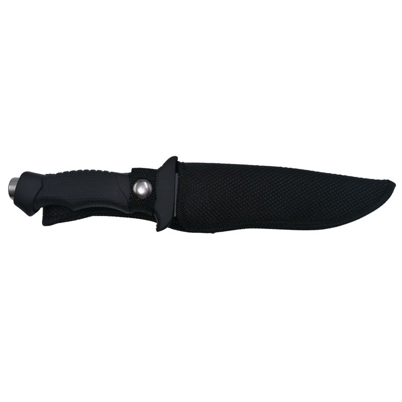 Sport si Outdoor - Camping - Cutite, bricege si accesorii - Cutite si bricege - Cutit de vanatoare IdeallStore®, Vendetta Knife, otel inoxidabil, negru, 31.5 cm, toc inclus - Infinity.ro