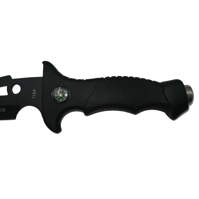 Sport si Outdoor - Camping - Cutite, bricege si accesorii - Cutite si bricege - Cutit de vanatoare IdeallStore®, Vendetta Knife, otel inoxidabil, negru, 31.5 cm, toc inclus - Infinity.ro