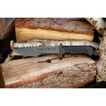 Sport si Outdoor - Camping - Cutite, bricege si accesorii - Cutite si bricege - Cutit de vanatoare IdeallStore®, Survival Spirit, otel inoxidabil, amnar, 30.5 cm, negru, teaca inclusa - Infinity.ro