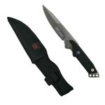 Sport si Outdoor - Camping - Cutite, bricege si accesorii - Cutite si bricege - Cutit, otel inoxidabil, argintiu-negru, Chief Blade, 24 cm, teaca cadou - Infinity.ro