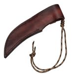 Sport si Outdoor - Camping - Cutite, bricege si accesorii - Cutite si bricege - Cutit de vanatoare IdeallStore®, Apache Saviour, negru, 18 cm, otel damasc, teaca piele - Infinity.ro