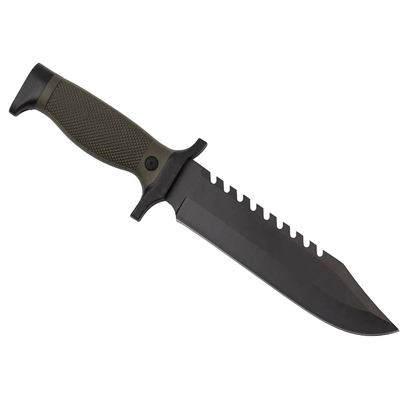 Sport si Outdoor - Camping - Cutite, bricege si accesorii - Cutite si bricege - Cutit de vanatoare IdeallStore®, Assault Specialist, 30 cm, negru, teaca inclusa - Infinity.ro