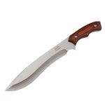 Sport si Outdoor - Camping - Cutite, bricege si accesorii - Cutite si bricege - Cutit de vanatoare IdeallStore®, True Survivor, 38 cm, otel inoxidabil, maro, teaca inclusa - Infinity.ro