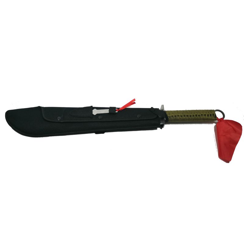 Sport si Outdoor - Camping - Cutite, bricege si accesorii - Cutite si bricege - Sabie de vanatoare, Samurai Blade, maner textil, 67 cm, cutit de aruncat inclus - Infinity.ro