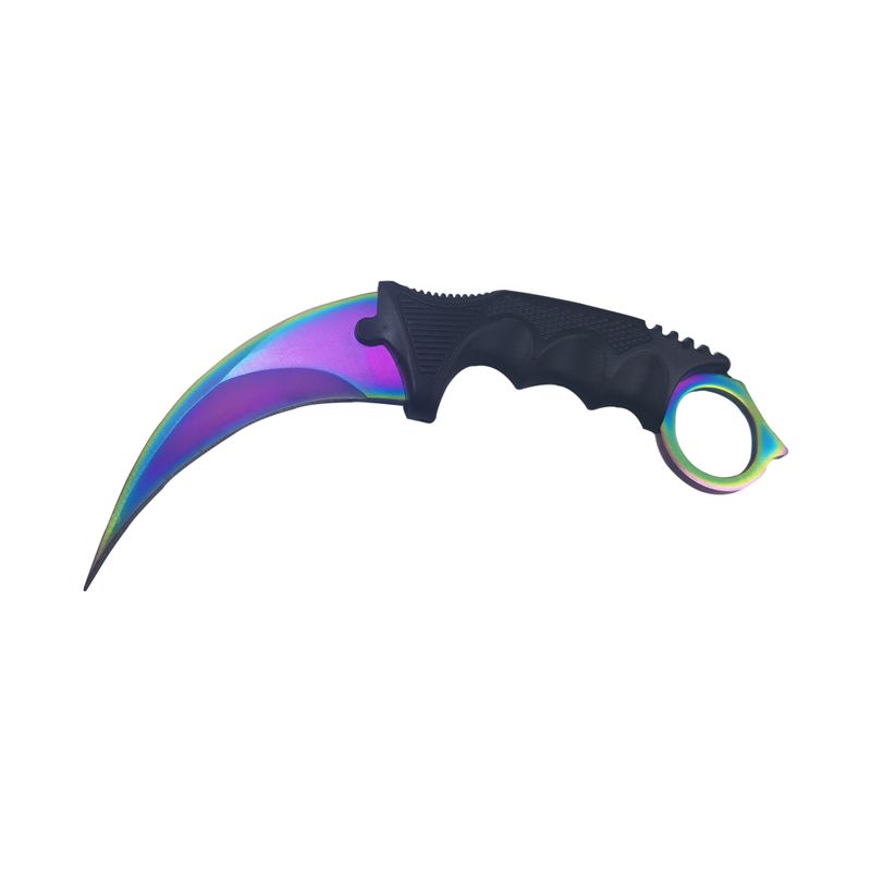 Sport si Outdoor - Camping - Cutite, bricege si accesorii - Cutite si bricege - Set box, model 2019, cu snur si cutit, Karambit, fade, 18.5 cm - Infinity.ro