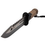 Sport si Outdoor - Camping - Cutite, bricege si accesorii - Cutite si bricege - Cutit de vanatoare IdeallStore®, Thunder Clap, otel inoxidabil, 32.5 cm, bej, teaca inclusa - Infinity.ro