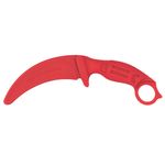 Sport si Outdoor/Camping/Cutite, bricege si accesorii/Cutite si bricege - Cutit de antrenament IdeallStore®, Tactical Pro, cauciuc, 23.5 cm, rosu, husa inclusa - Infinity.ro