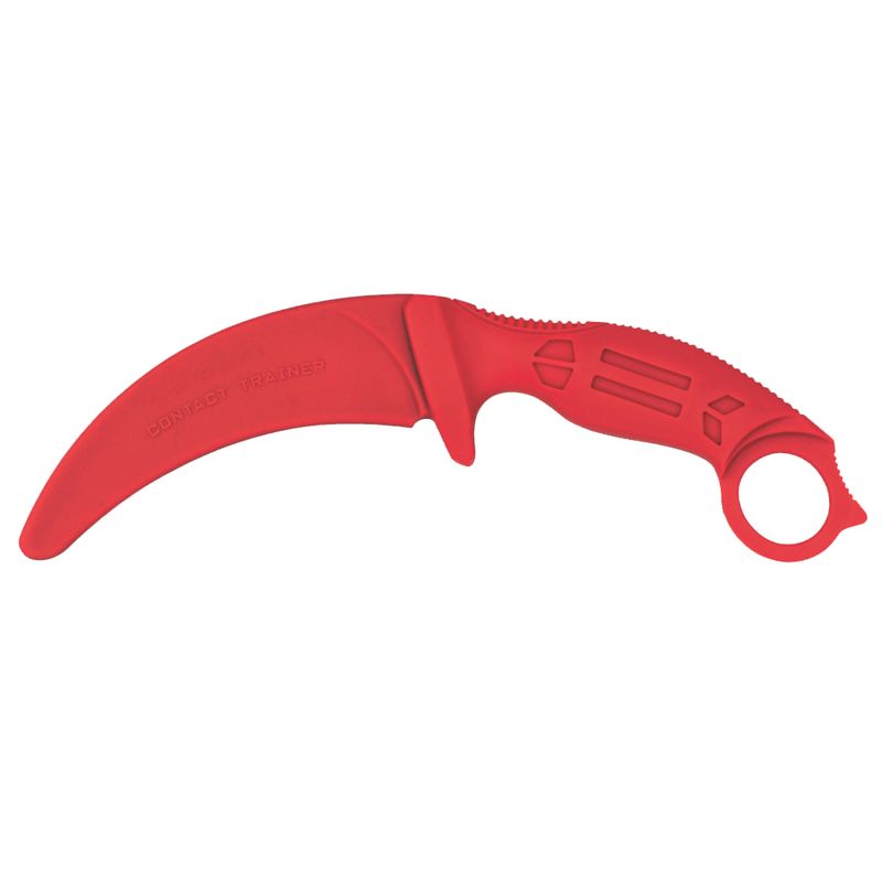 Sport si Outdoor/Camping/Cutite, bricege si accesorii/Cutite si bricege - Cutit de antrenament IdeallStore®, Tactical Pro, cauciuc, 23.5 cm, rosu, husa inclusa - Infinity.ro