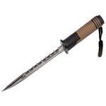 Sport si Outdoor - Camping - Cutite, bricege si accesorii - Cutite si bricege - Cutit de vanatoare IdeallStore®, Thunder Clap, otel inoxidabil, 32.5 cm, bej, teaca inclusa - Infinity.ro