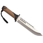 Sport si Outdoor - Camping - Cutite, bricege si accesorii - Cutite si bricege - Cutit de vanatoare IdeallStore®, Thunder Clap, otel inoxidabil, 32.5 cm, bej, teaca inclusa - Infinity.ro