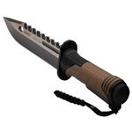 Sport si Outdoor - Camping - Cutite, bricege si accesorii - Cutite si bricege - Cutit de vanatoare IdeallStore®, Thunder Clap, otel inoxidabil, 32.5 cm, bej, teaca inclusa - Infinity.ro