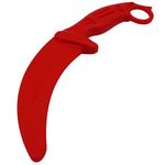 Sport si Outdoor/Camping/Cutite, bricege si accesorii/Cutite si bricege - Cutit de antrenament IdeallStore®, Tactical Pro, cauciuc, 23.5 cm, rosu, husa inclusa - Infinity.ro