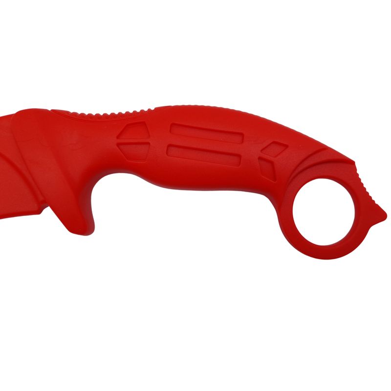 Sport si Outdoor/Camping/Cutite, bricege si accesorii/Cutite si bricege - Cutit de antrenament IdeallStore®, Tactical Pro, cauciuc, 23.5 cm, rosu, husa inclusa - Infinity.ro