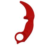 Sport si Outdoor/Camping/Cutite, bricege si accesorii/Cutite si bricege - Cutit de antrenament IdeallStore®, Tactical Pro, cauciuc, 23.5 cm, rosu, husa inclusa - Infinity.ro