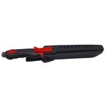 Sport si Outdoor - Camping - Cutite, bricege si accesorii - Cutite si bricege - Cutit de vanatoare IdeallStore®, Survival Blade, otel inoxidabil, 34.5 cm, negru, teaca inclusa - Infinity.ro