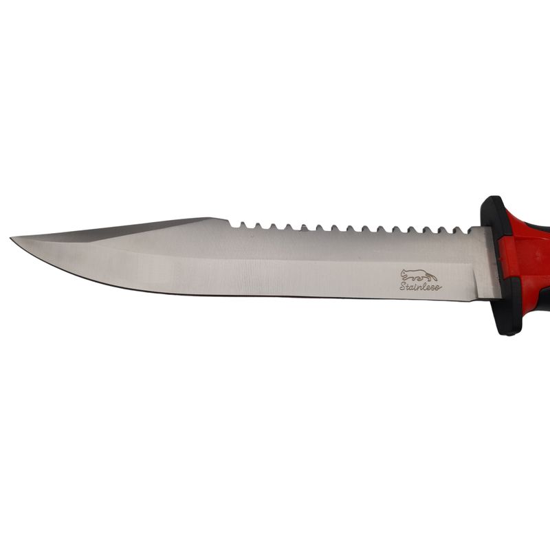 Sport si Outdoor - Camping - Cutite, bricege si accesorii - Cutite si bricege - Cutit de vanatoare IdeallStore®, Survival Blade, otel inoxidabil, 34.5 cm, negru, teaca inclusa - Infinity.ro