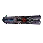 Sport si Outdoor - Camping - Cutite, bricege si accesorii - Cutite si bricege - Cutit, Briceag fluture, Balisong, Butterfly pentru antrenament, 24 cm, Spider Web - Infinity.ro