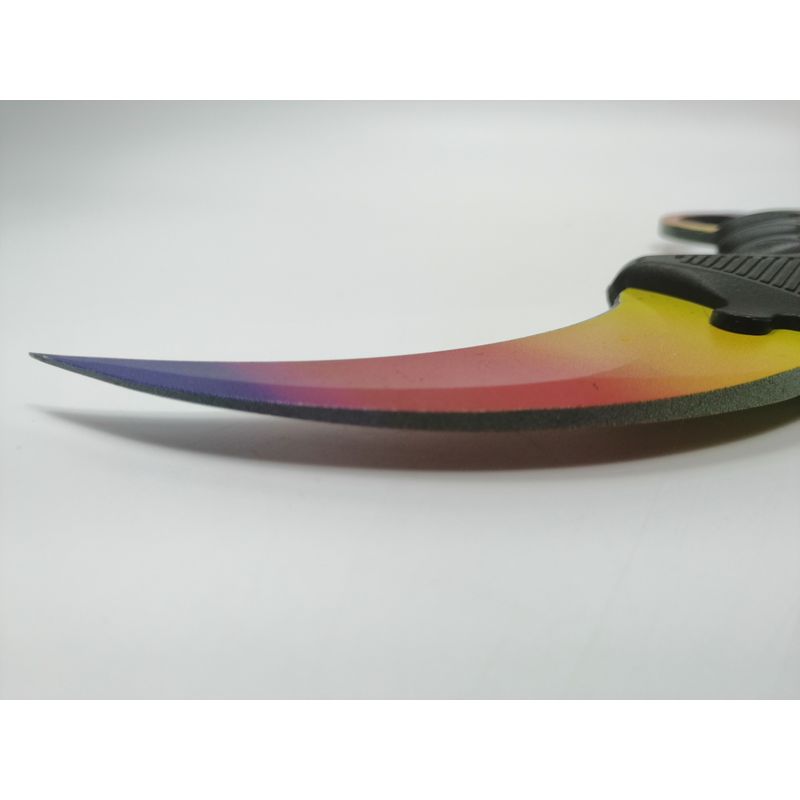 Sport si Outdoor/Camping/Cutite, bricege si accesorii/Cutite si bricege - Cutit Karambit, tricolor 18.5 cm - Infinity.ro