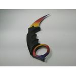 Sport si Outdoor/Camping/Cutite, bricege si accesorii/Cutite si bricege - Cutit Karambit, tricolor 18.5 cm - Infinity.ro