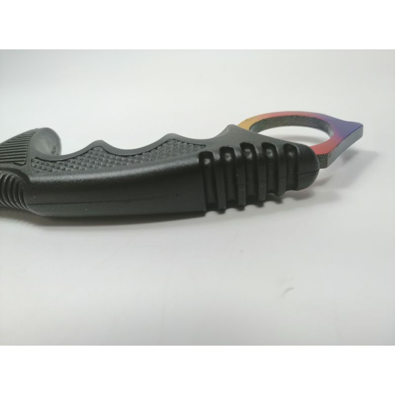 Sport si Outdoor/Camping/Cutite, bricege si accesorii/Cutite si bricege - Cutit Karambit, tricolor 18.5 cm - Infinity.ro