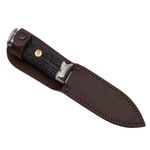 Sport si Outdoor - Camping - Cutite, bricege si accesorii - Cutite si bricege - Cutit de vanatoare IdeallStore®, Surviving Specialist, 21 cm, otel inoxidabil, maro, teaca piele - Infinity.ro