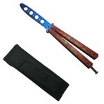 Sport si Outdoor - Camping - Cutite, bricege si accesorii - Cutite si bricege - Cutit - Briceag fluture - Butterfly, Mayan Rainbow, pentru antrenament, 23.5 cm - Infinity.ro