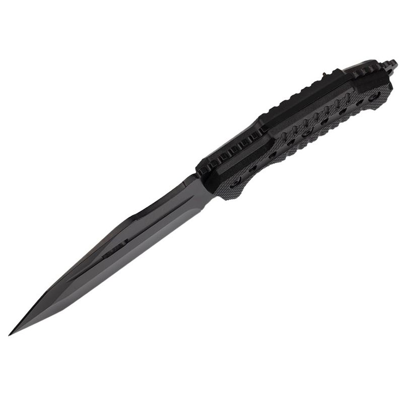 Sport si Outdoor - Camping - Cutite, bricege si accesorii - Cutite si bricege - Cutit de vanatoare IdeallStore®, Survival Avenue, otel inoxidabil, 23 cm, negru - Infinity.ro