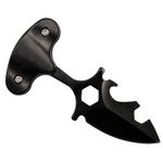 Sport si Outdoor - Camping - Cutite, bricege si accesorii - Cutite si bricege - Cutit tactic de camping IdeallStore®, Broken Death, 8 cm, negru, teaca inclusa - Infinity.ro