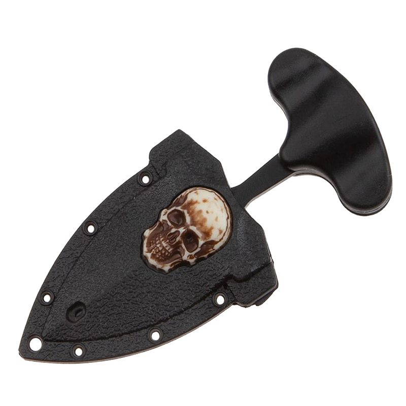 Sport si Outdoor - Camping - Cutite, bricege si accesorii - Cutite si bricege - Cutit tactic de camping IdeallStore®, Broken Death, 8 cm, negru, teaca inclusa - Infinity.ro