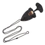 Sport si Outdoor - Camping - Cutite, bricege si accesorii - Cutite si bricege - Cutit tactic de camping IdeallStore®, Broken Death, 8 cm, negru, teaca inclusa - Infinity.ro