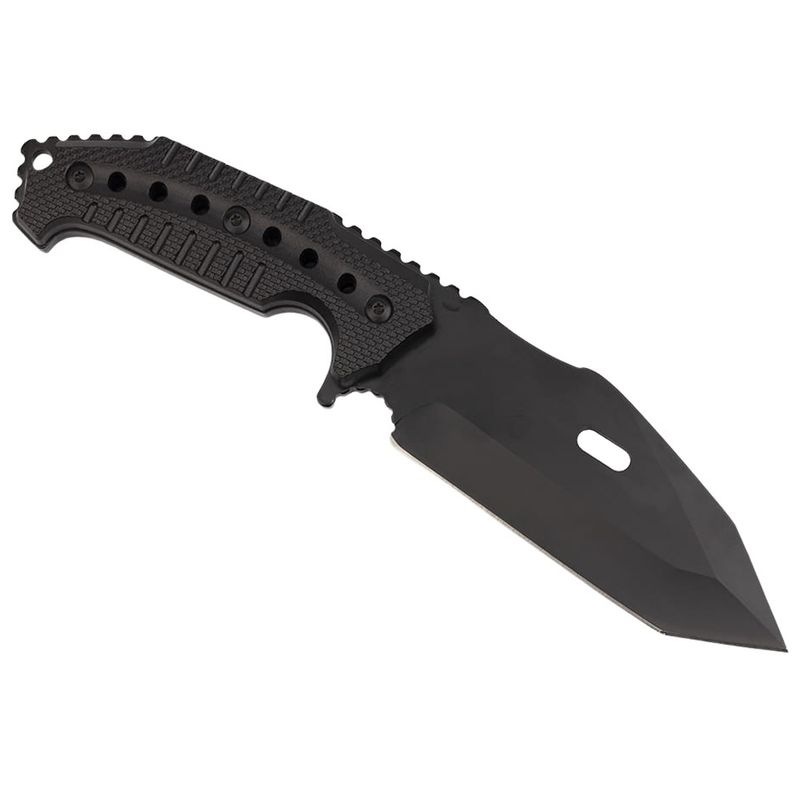 Sport si Outdoor - Camping - Cutite, bricege si accesorii - Cutite si bricege - Cutit de vanatoare IdeallStore®, Survival Avenue, otel inoxidabil, 23 cm, negru - Infinity.ro