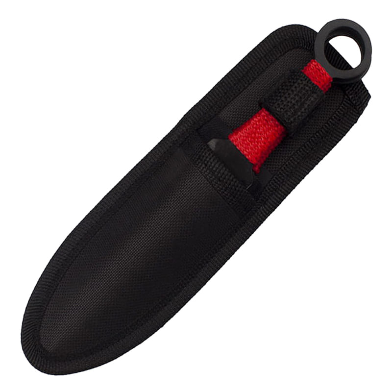 Sport si Outdoor - Camping - Cutite, bricege si accesorii - Cutite si bricege - Set trei cutite de aruncat IdeallStore®, Ninja Way, otel inoxidabil, negru, 17 cm, teaca inclusa - Infinity.ro