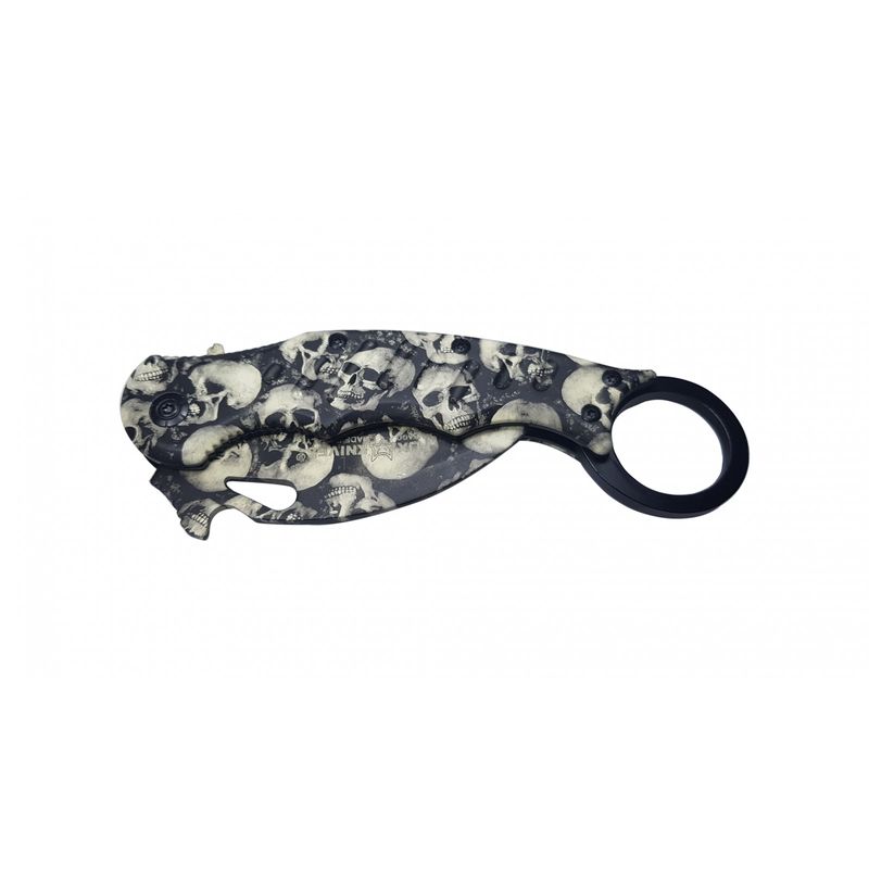 Sport si Outdoor - Camping - Cutite, bricege si accesorii - Cutite si bricege - Briceag de vanatoare IdeallStore®, karambit, Skull-Trooper, 20 cm - Infinity.ro