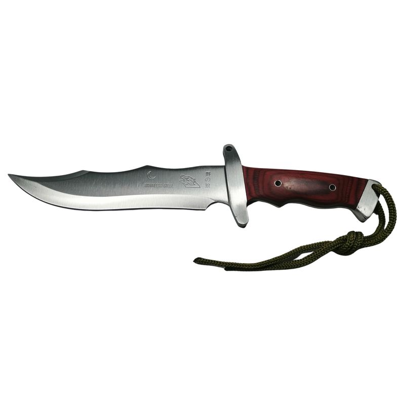 Sport si Outdoor - Camping - Cutite, bricege si accesorii - Cutite si bricege - Cutit de vanatoare, Steel Wolf, 31 cm, argintiu - Infinity.ro